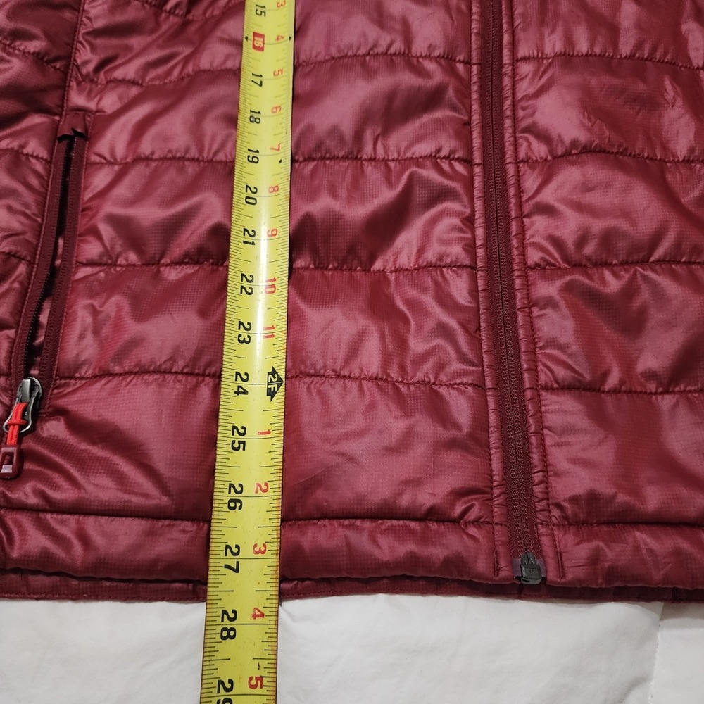 REI Co-Op Puffer Vest Womens 80% Down Fill Nylon Burgundy Zip-Up Outdoor Sz XL - Picture 9 of 10